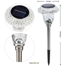 Load image into Gallery viewer, Premium Glass Solar Path Lights For Garden Yard
